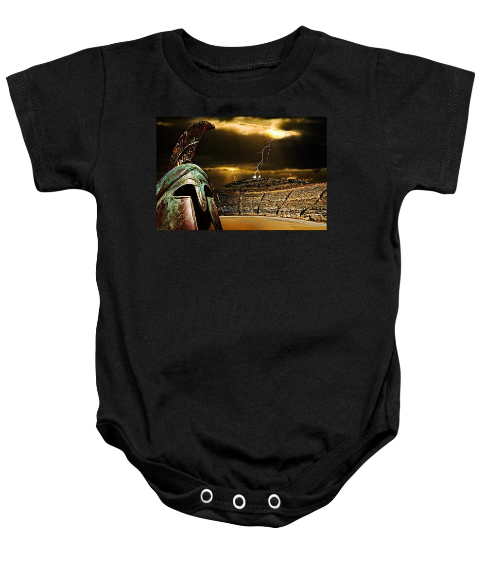 Greece Baby Onesie featuring the photograph Clash Of The Titans by Meirion Matthias