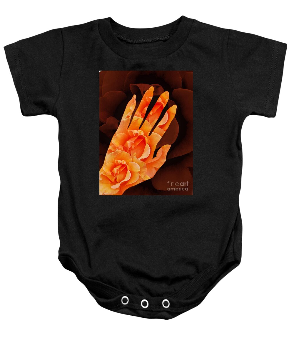 Surrealism Baby Onesie featuring the digital art Comfort Color Version by Fei A