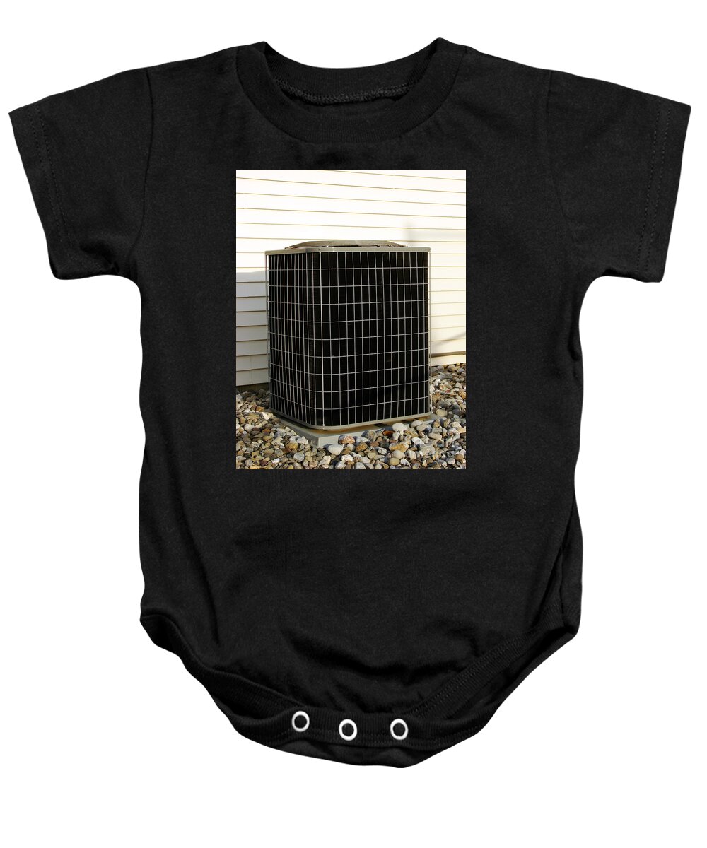 Air Baby Onesie featuring the photograph Condenser by Olivier Le Queinec