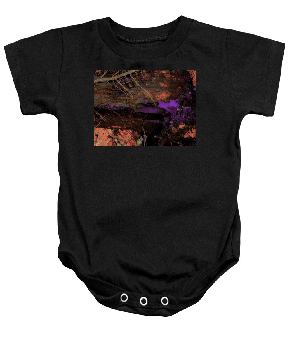 Abstract Baby Onesie featuring the photograph Cul-de-sac Biology by Laureen Murtha Menzl