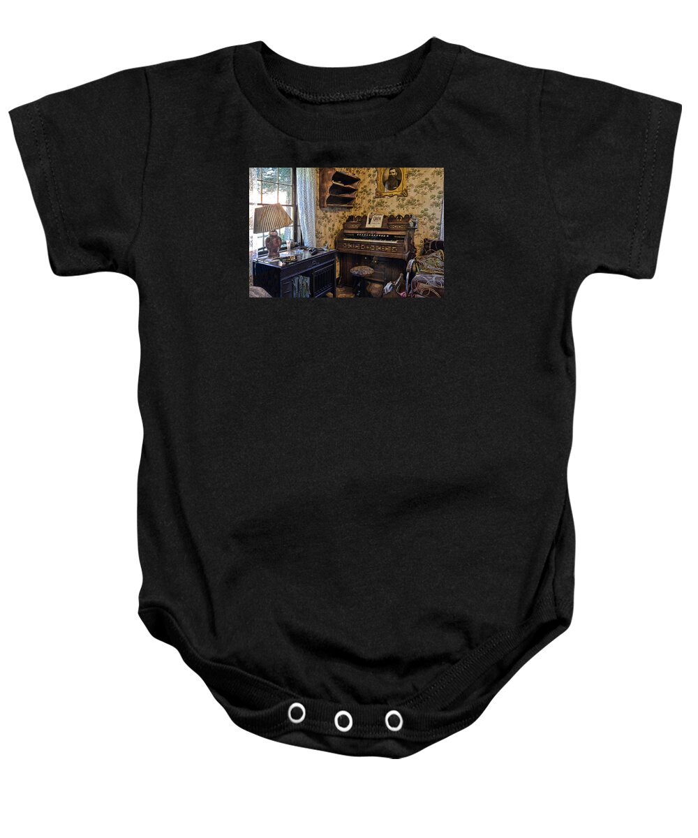 Karn Baby Onesie featuring the photograph D. W. Karn Co. by Ed Hall