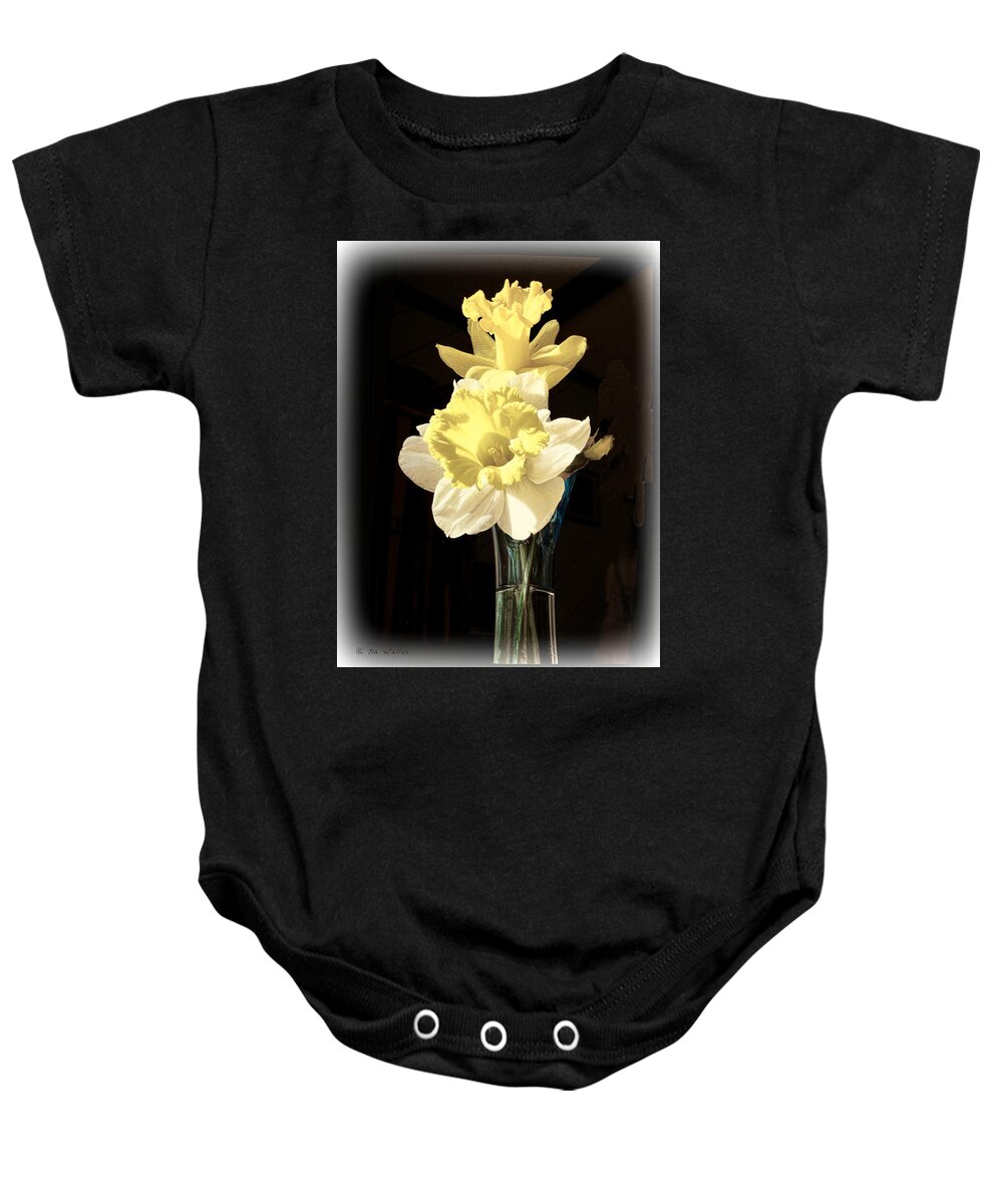 Daffodils Baby Onesie featuring the photograph Daffodils by Bonnie Willis