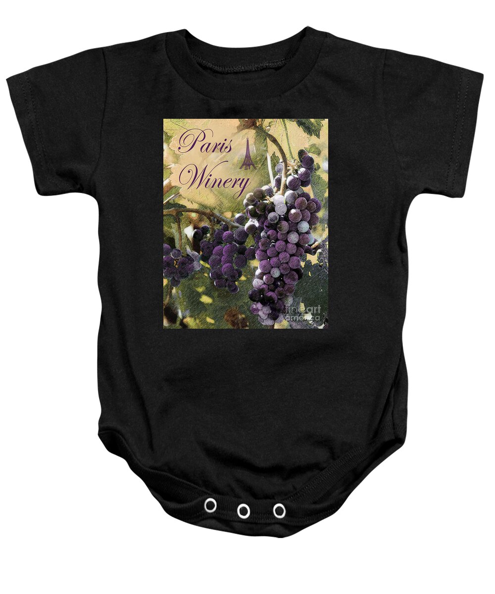 Wine Country Baby Onesie featuring the photograph Deep Purple by Lee Owenby