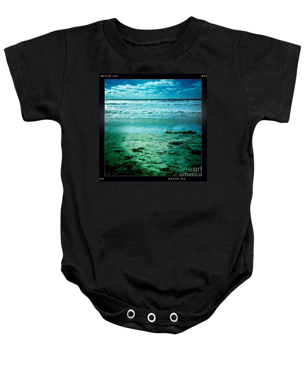 Del Mar Baby Onesie featuring the photograph Del Mar Glow by Denise Railey