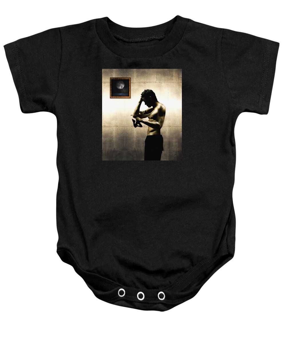 People Baby Onesie featuring the digital art Divide et Pati - Divide and Suffer by Alessandro Della Pietra