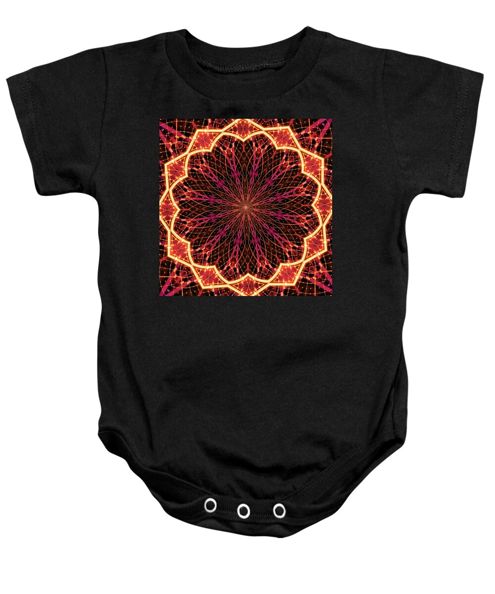 Kaleidoscope Baby Onesie featuring the photograph Do the Math by Kristin Elmquist