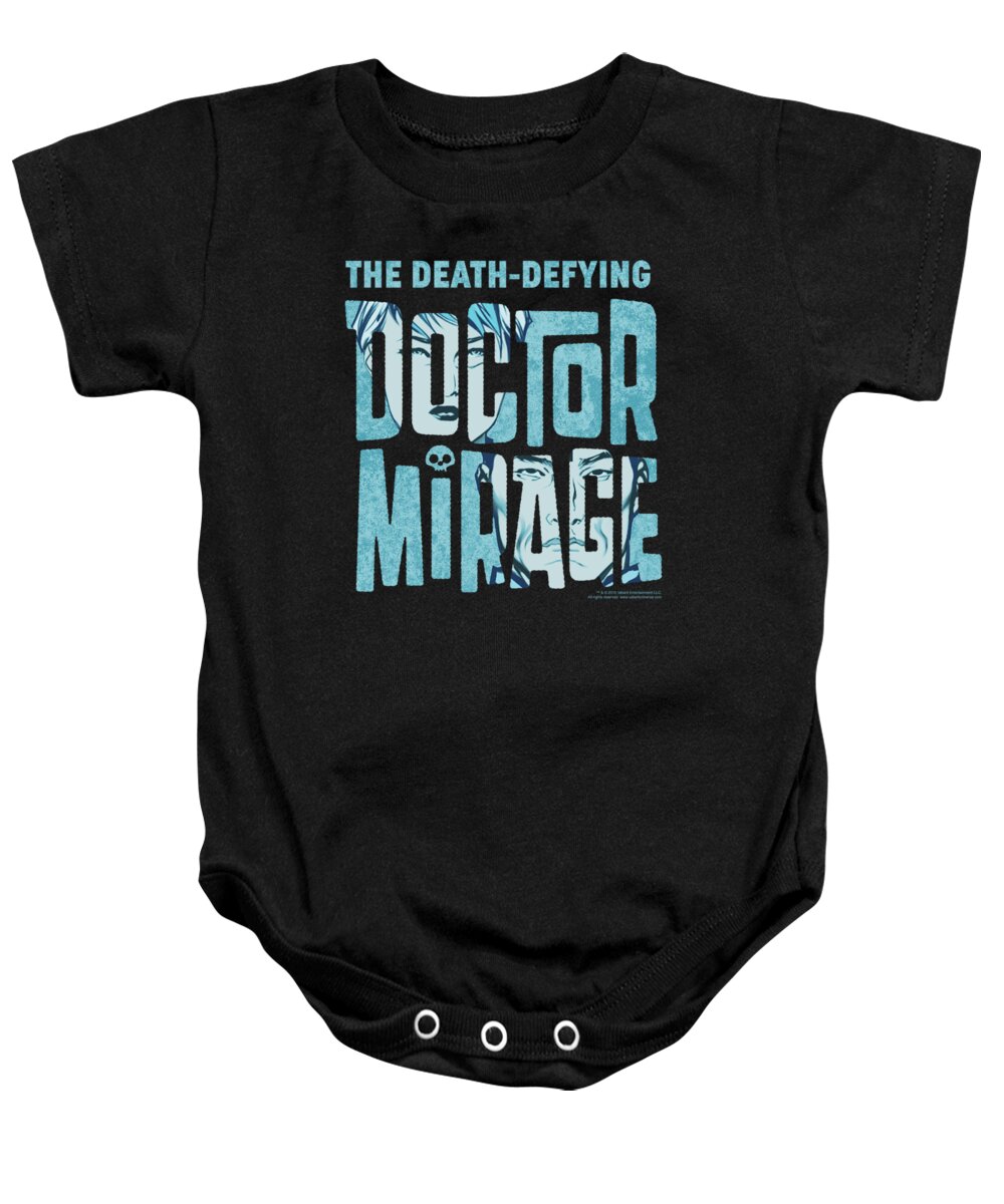  Baby Onesie featuring the digital art Doctor Mirage - Character Logo by Brand A
