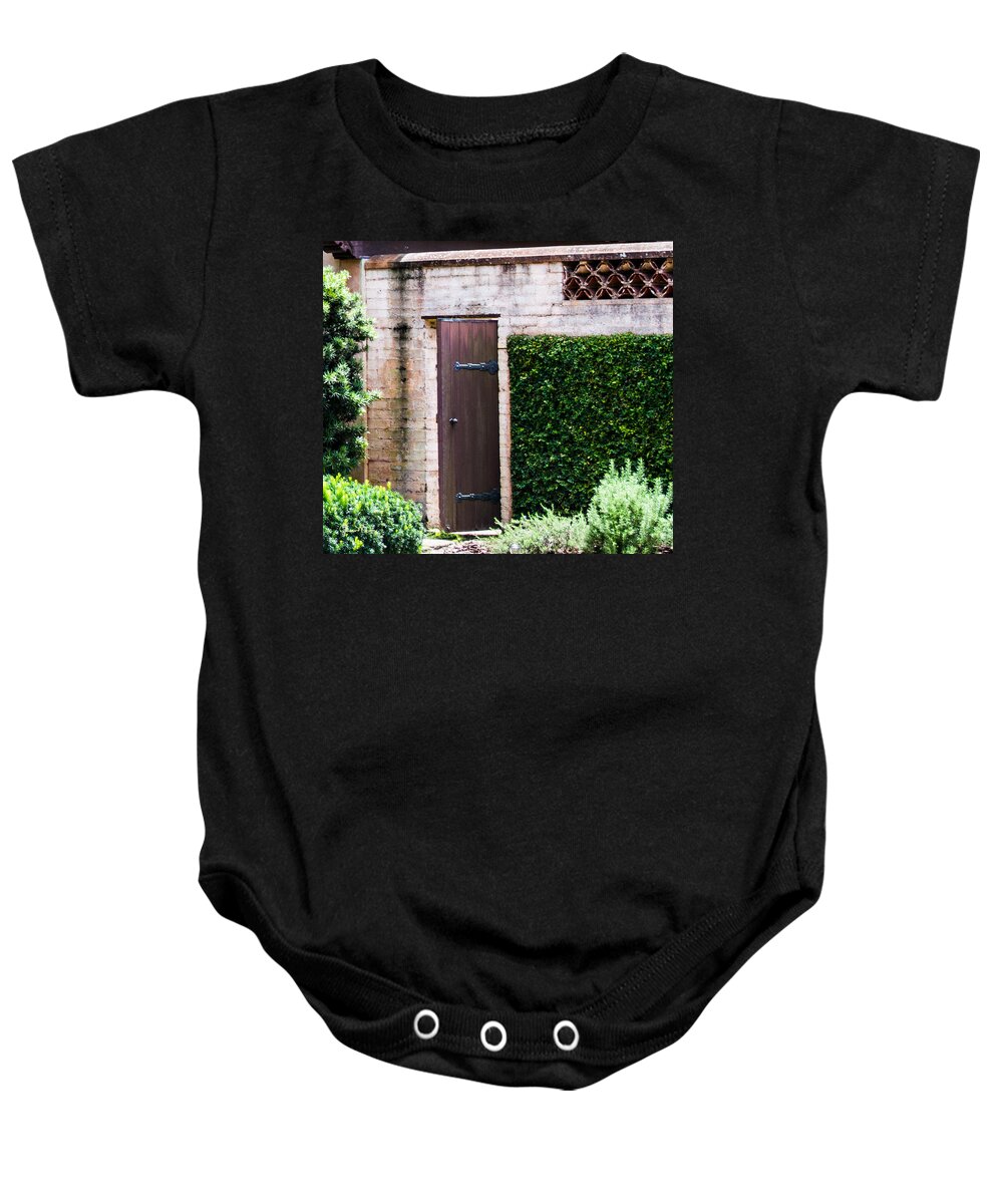 susan Molnar Baby Onesie featuring the photograph Door To The Past by Susan Molnar