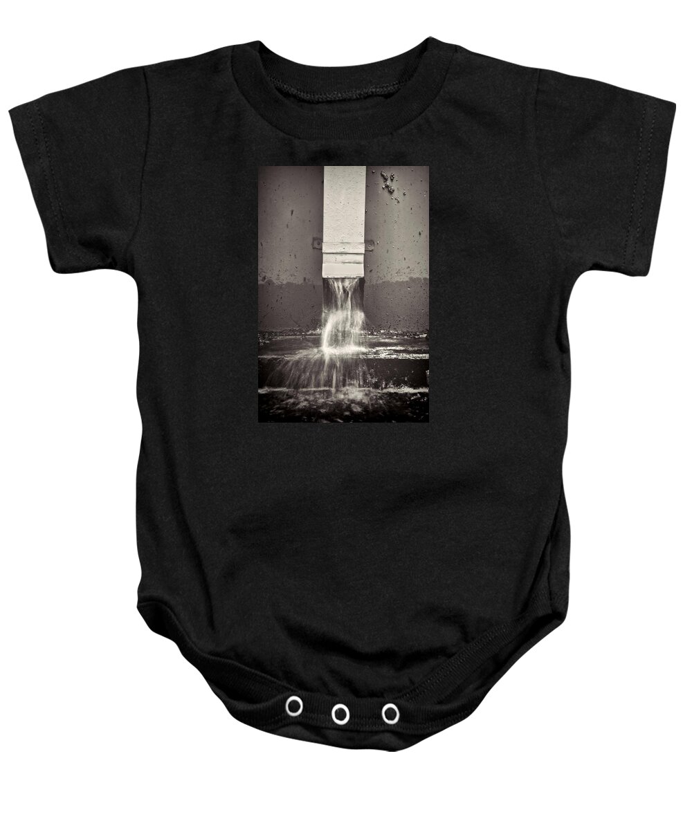 Gutter Baby Onesie featuring the photograph Downspout by Rudy Umans