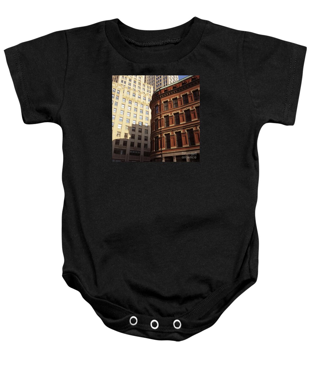 Skyscrapers Baby Onesie featuring the photograph Downtown Boston by Riccardo Mottola