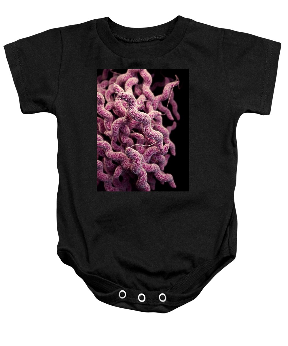 Drug Resistant Baby Onesie featuring the photograph Drug-resistant Campylobacter by Science Source