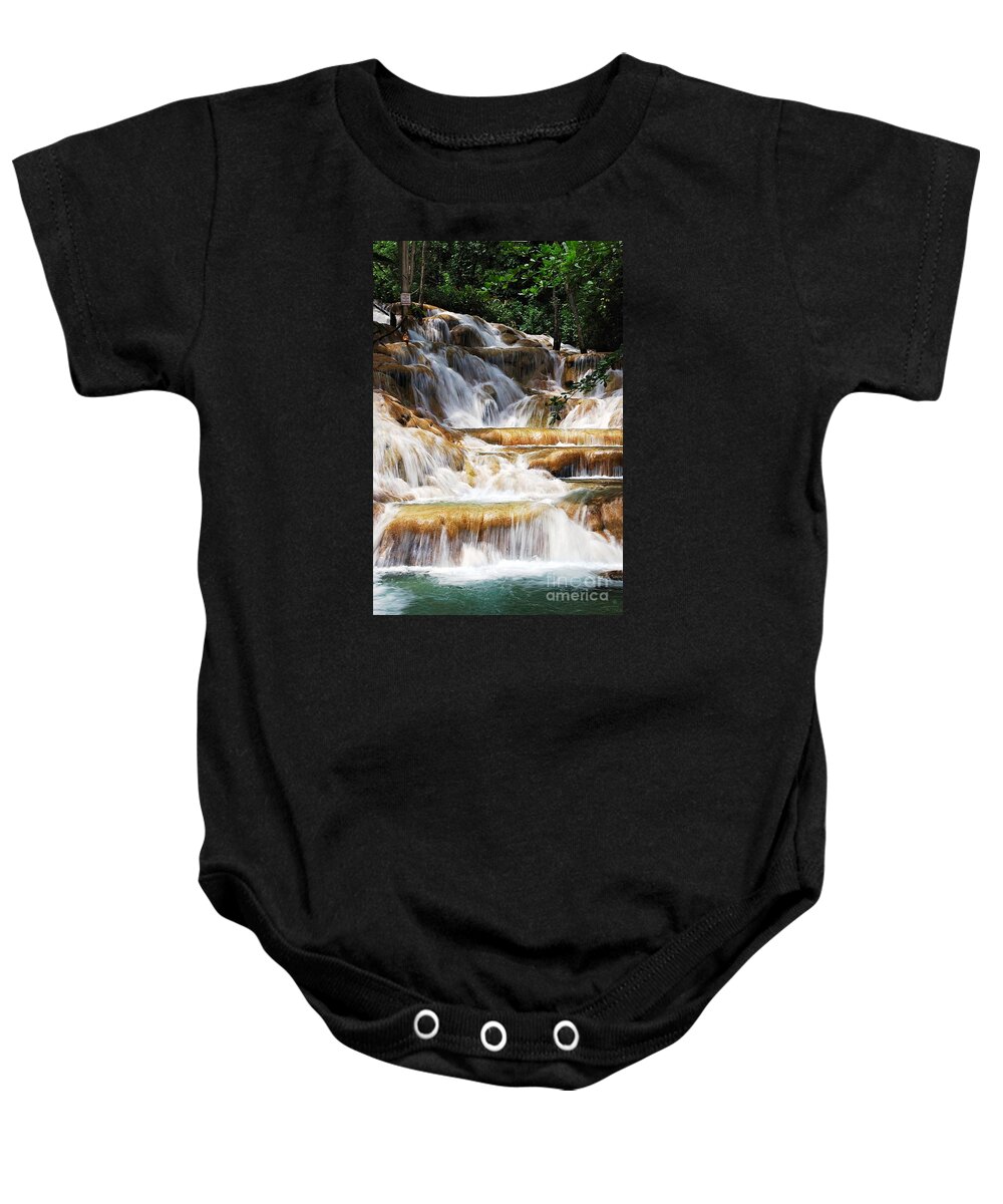 Waterfall Baby Onesie featuring the photograph Dunn Falls by Hannes Cmarits