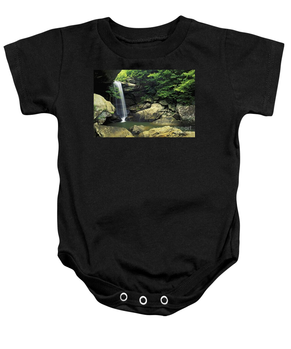 Nature Baby Onesie featuring the photograph Eagle Falls by David Davis
