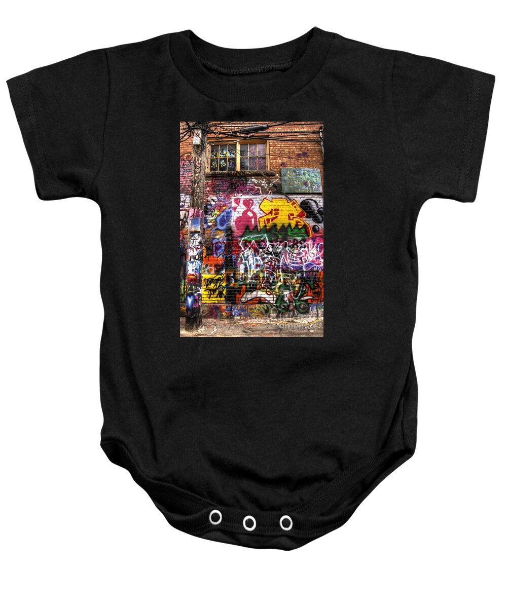 Graffiti Baby Onesie featuring the photograph Electric Feel by Anthony Wilkening