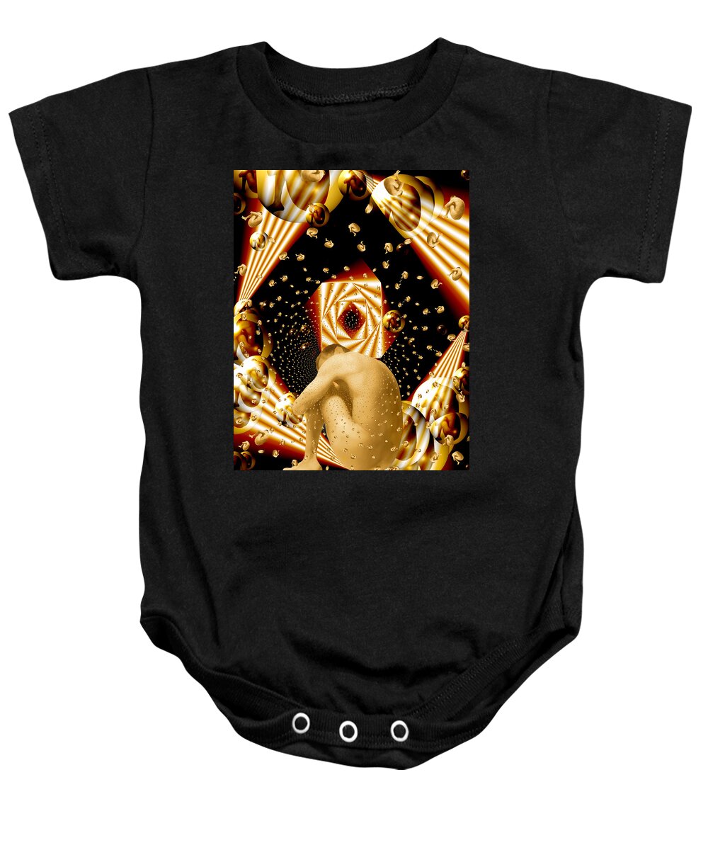 Nudes Baby Onesie featuring the photograph Embryonic Voyage by Kurt Van Wagner