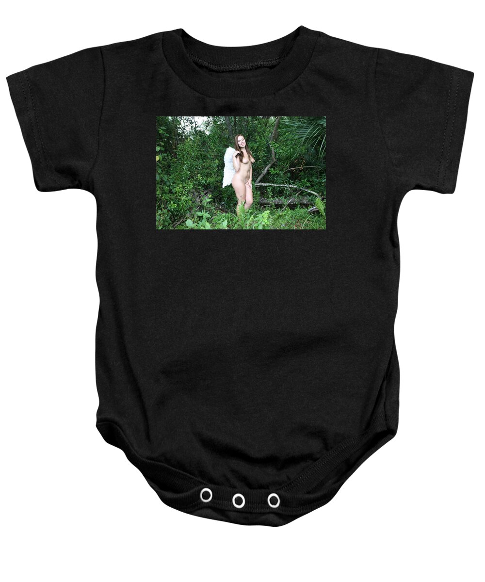 Everglades City Fl.professional Photographer Lucky Cole Baby Onesie featuring the photograph Everglades City Florida Angel 2560 by Lucky Cole