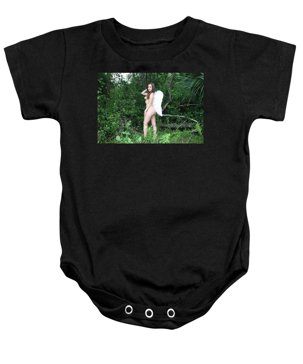 Everglades City Fl.professional Photographer Lucky Cole Baby Onesie featuring the photograph Everglades City Florida Angel 2566 by Lucky Cole