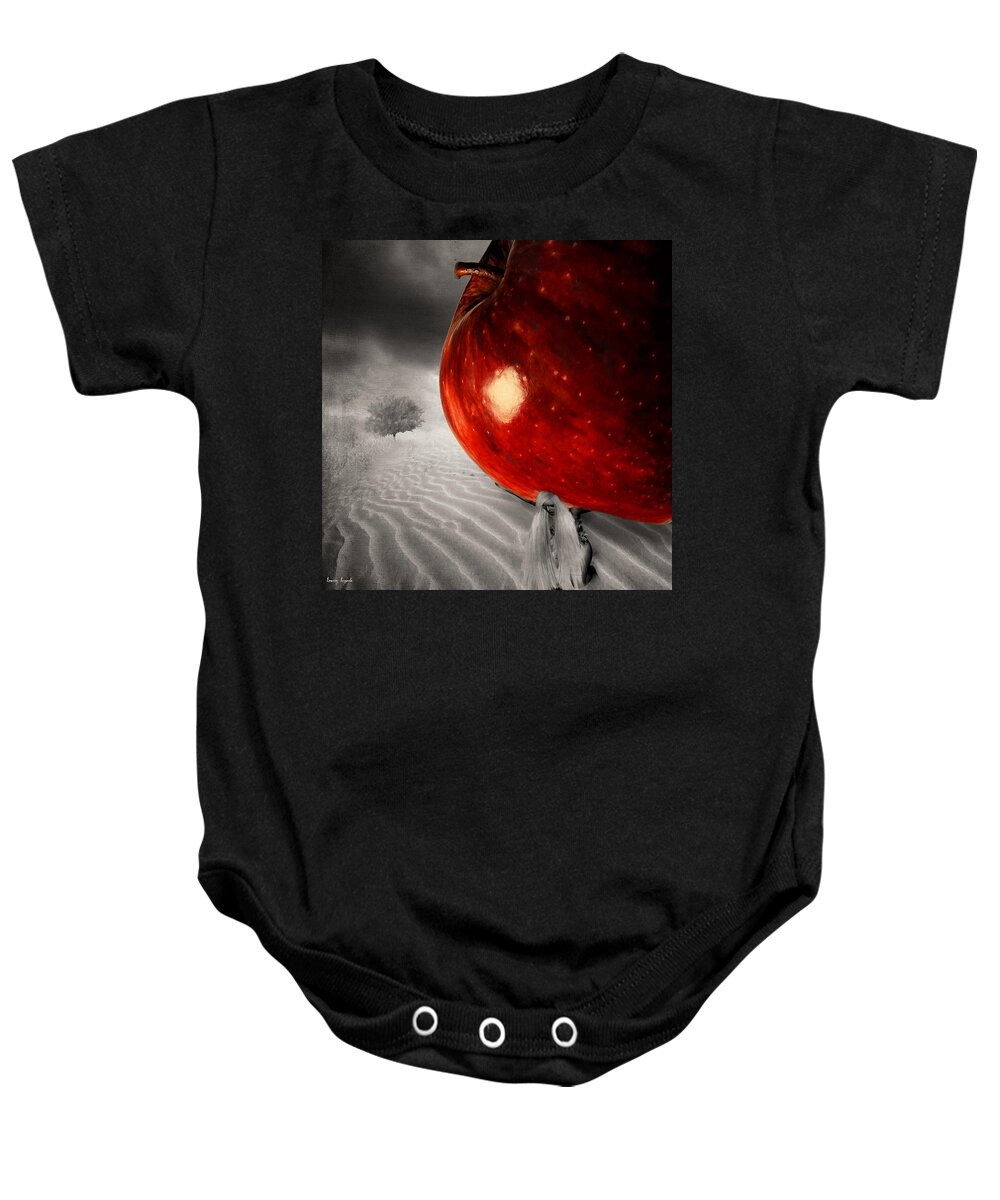 Eve Baby Onesie featuring the photograph Eve's Burden by Lourry Legarde