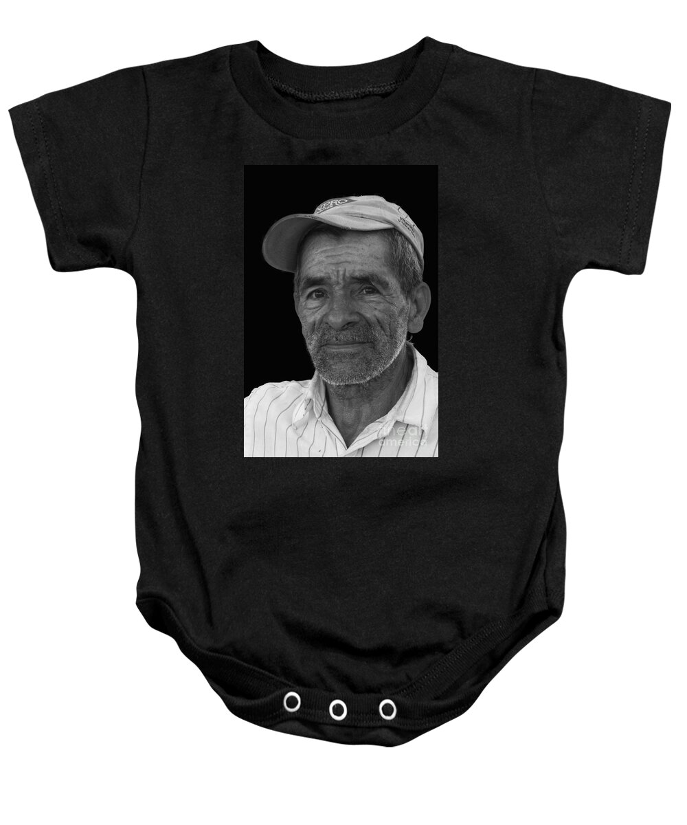 Heiko Baby Onesie featuring the photograph Face of a Hardworking Man by Heiko Koehrer-Wagner