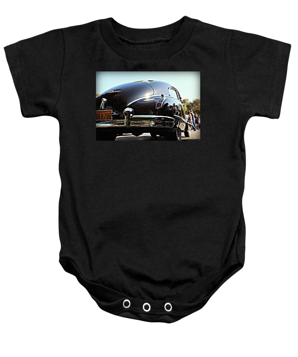 Cadillac Baby Onesie featuring the photograph Fastback Cadillac by Steve Natale