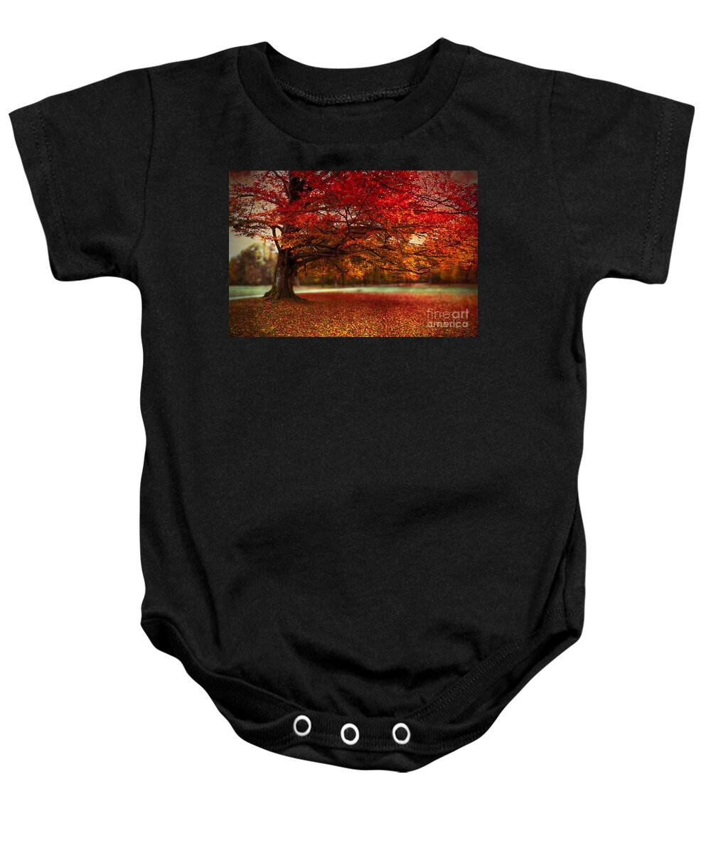 Autumn Baby Onesie featuring the photograph Finest Fall by Hannes Cmarits