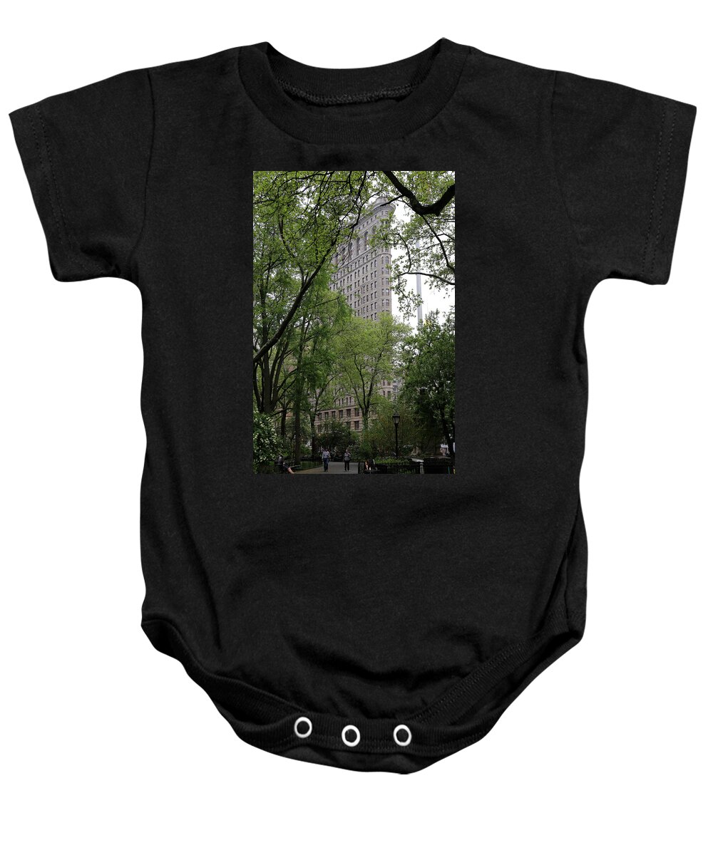 Flatiron Building Baby Onesie featuring the photograph Flatiron Building 3 by Andrew Fare