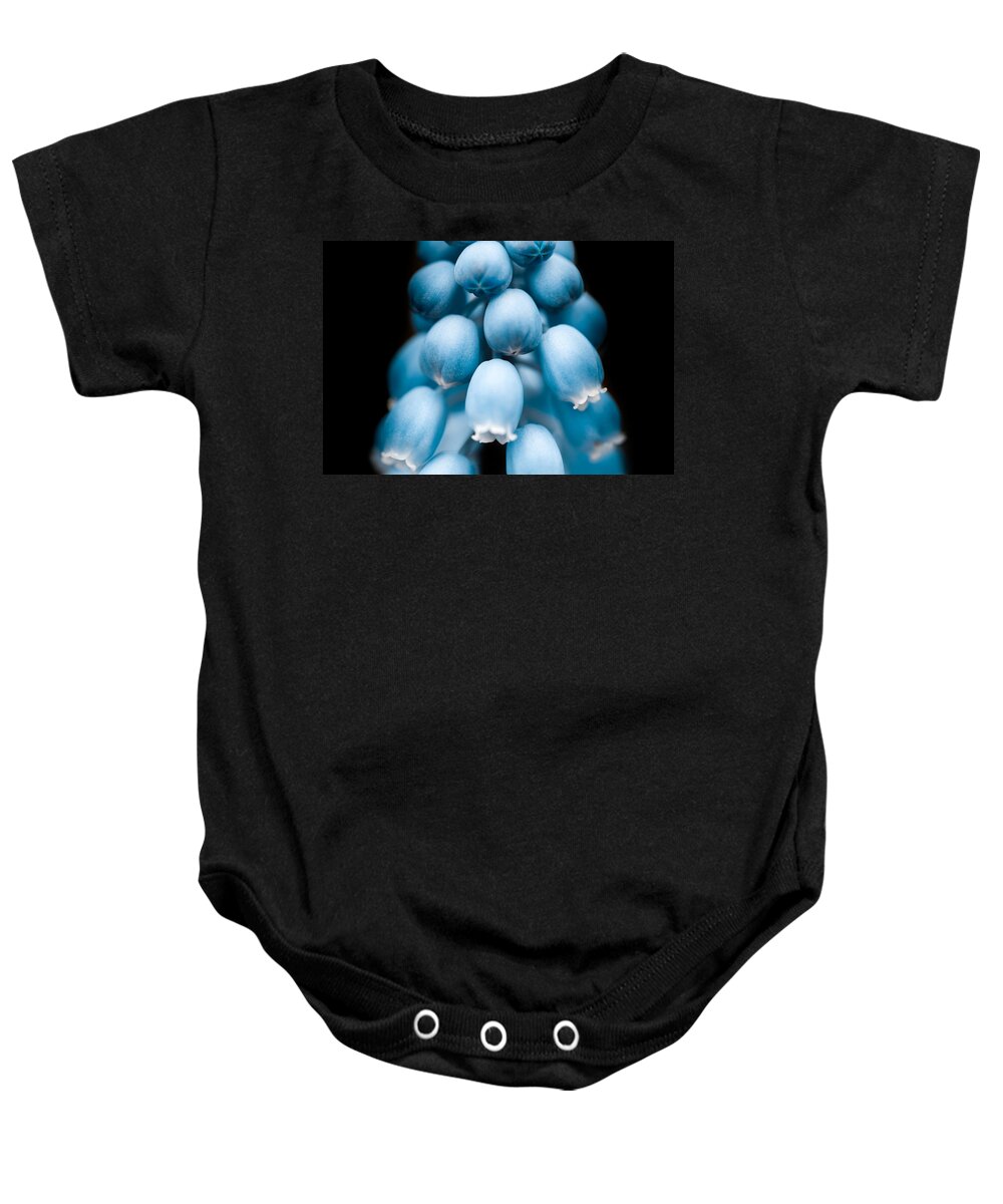 Blue Bells Baby Onesie featuring the photograph Flower Pods by Shane Holsclaw