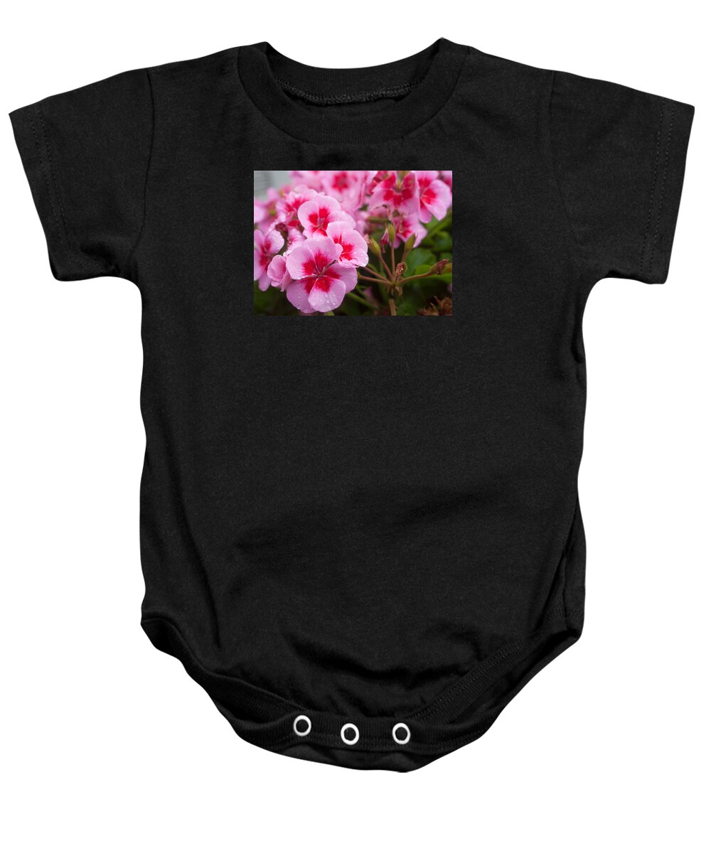 Blume Baby Onesie featuring the photograph Flowers on a Rainy Sunday Afternoon by Miguel Winterpacht
