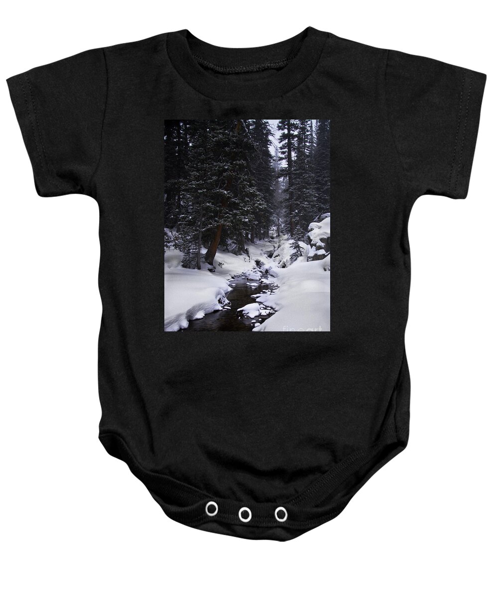 Landscape Baby Onesie featuring the photograph Follow the Creek by Steven Reed