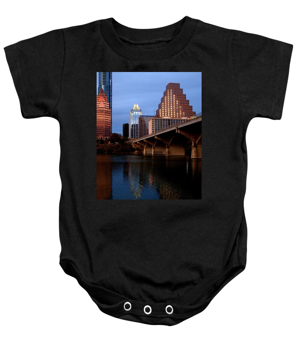 Frost Baby Onesie featuring the photograph Frost Across The River by James Granberry