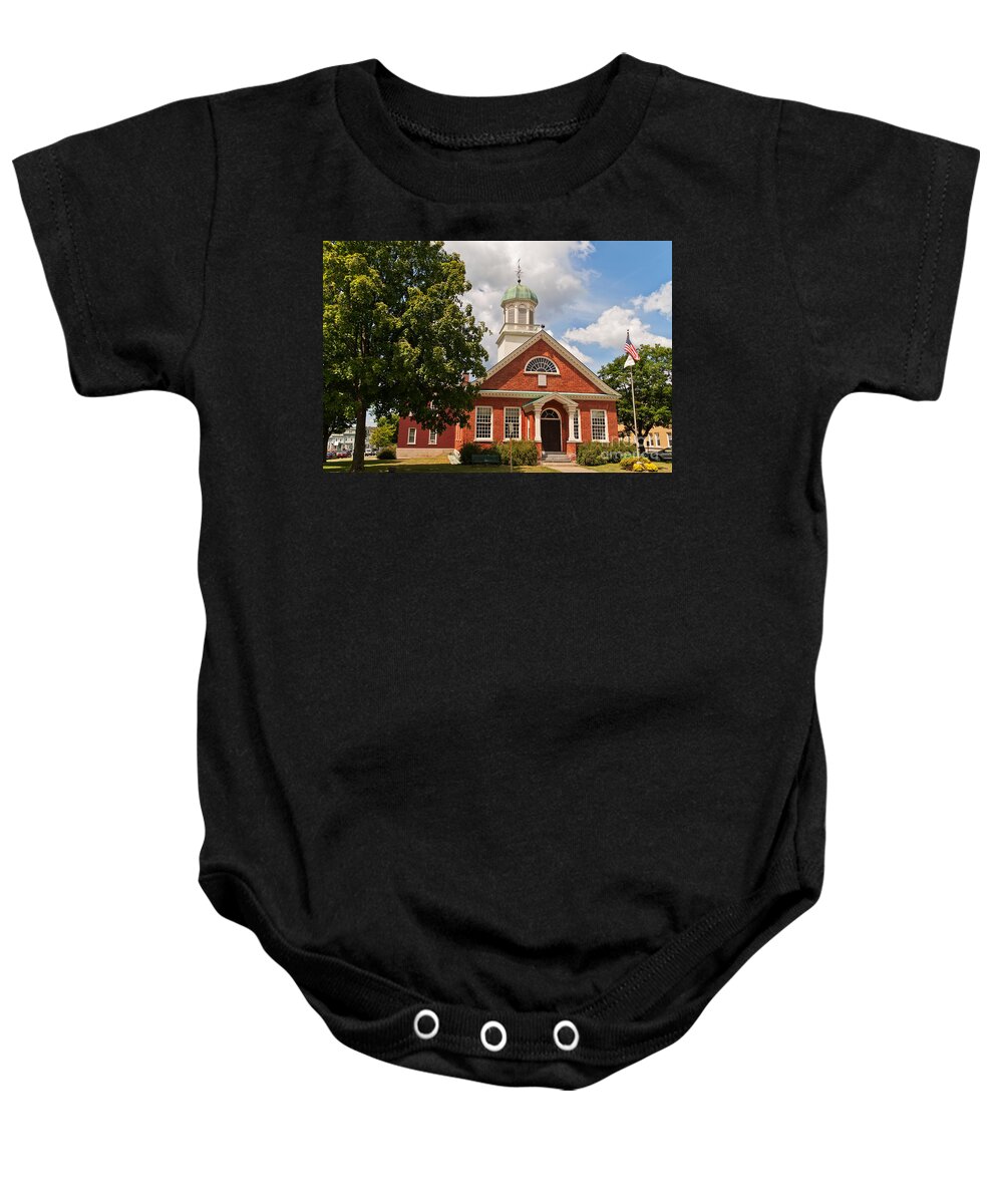 Fulton Baby Onesie featuring the photograph Fulton County Court House by Sue Smith