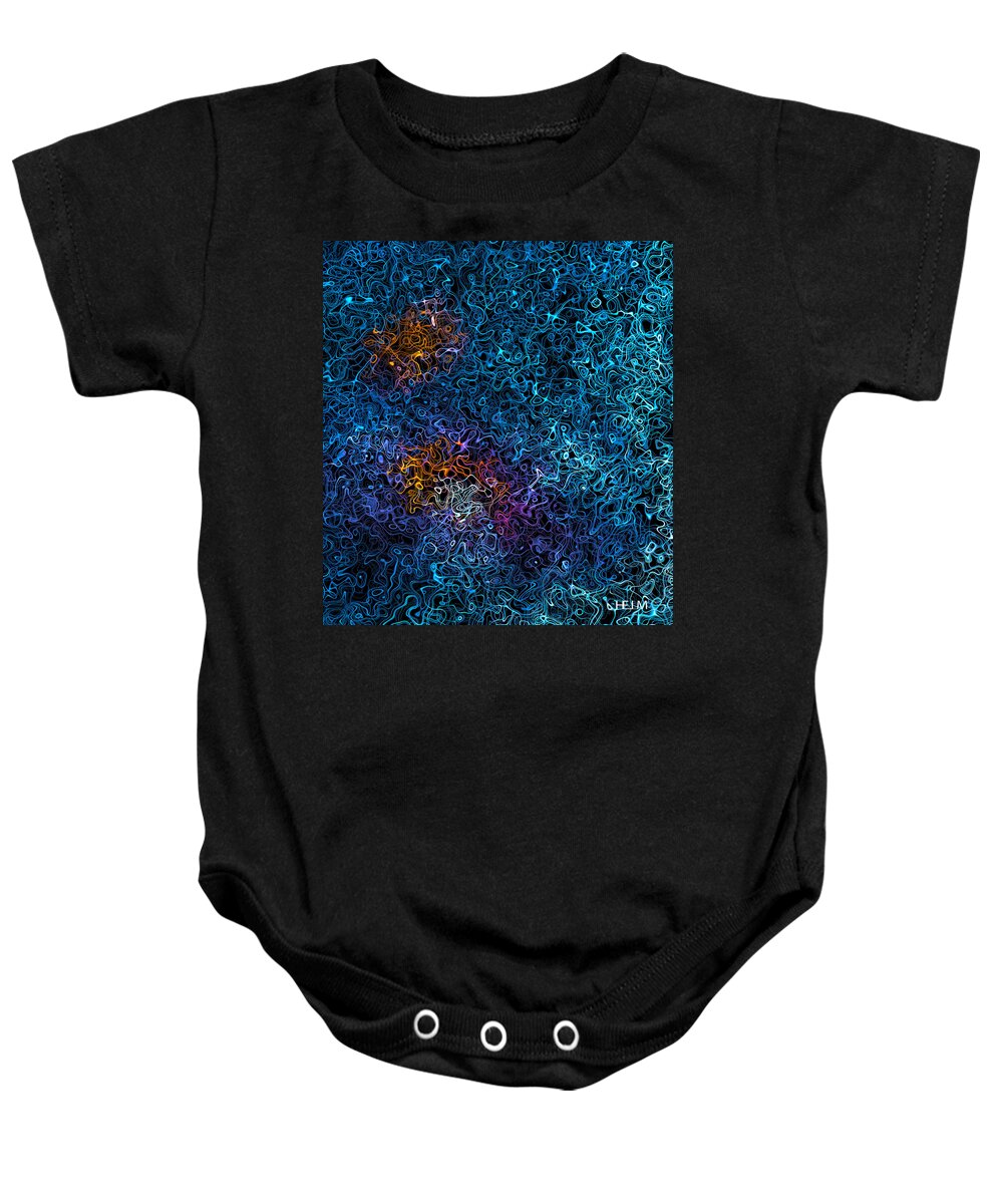 : Digital Paintings Paintings Baby Onesie featuring the photograph Fusion by Mayhem Mediums