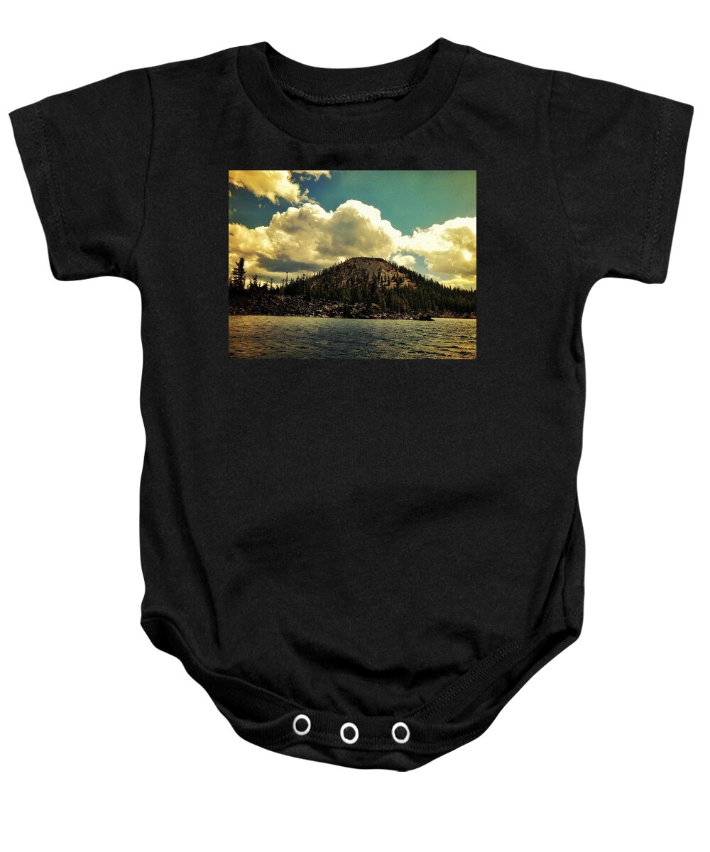 Wizard Island Baby Onesie featuring the photograph Gandalf by Chris Dunn