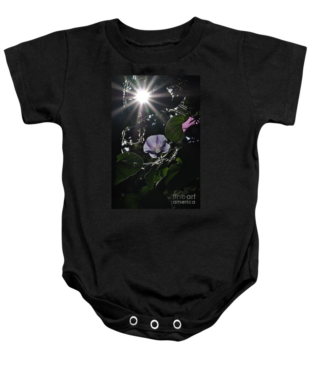 Morning Glory Baby Onesie featuring the photograph Glorious by Cheryl Baxter