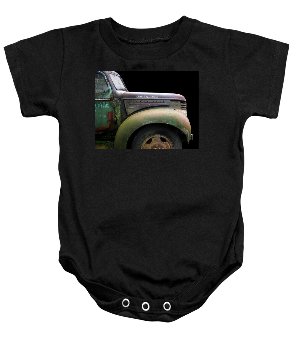 Truck Baby Onesie featuring the photograph GMC - Maple Leaf by Larry Hunter