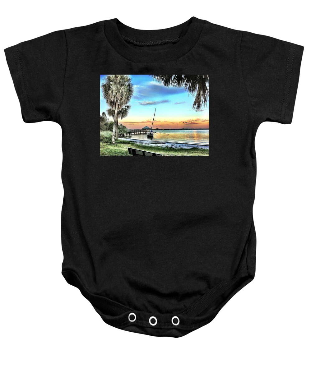 Beach Baby Onesie featuring the photograph God's Country III by Carlos Avila