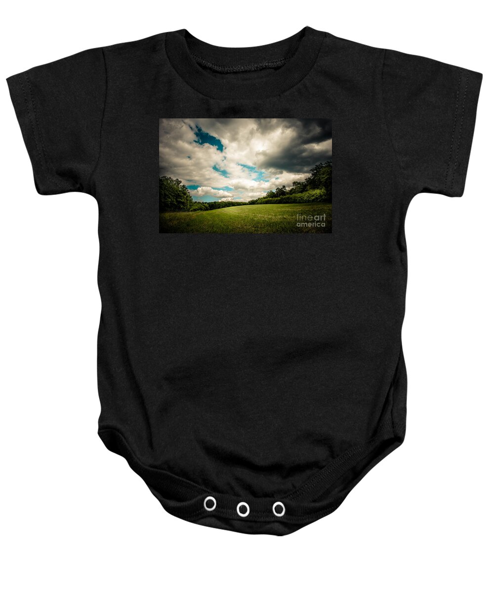 Blue Baby Onesie featuring the photograph Great skies by Hannes Cmarits