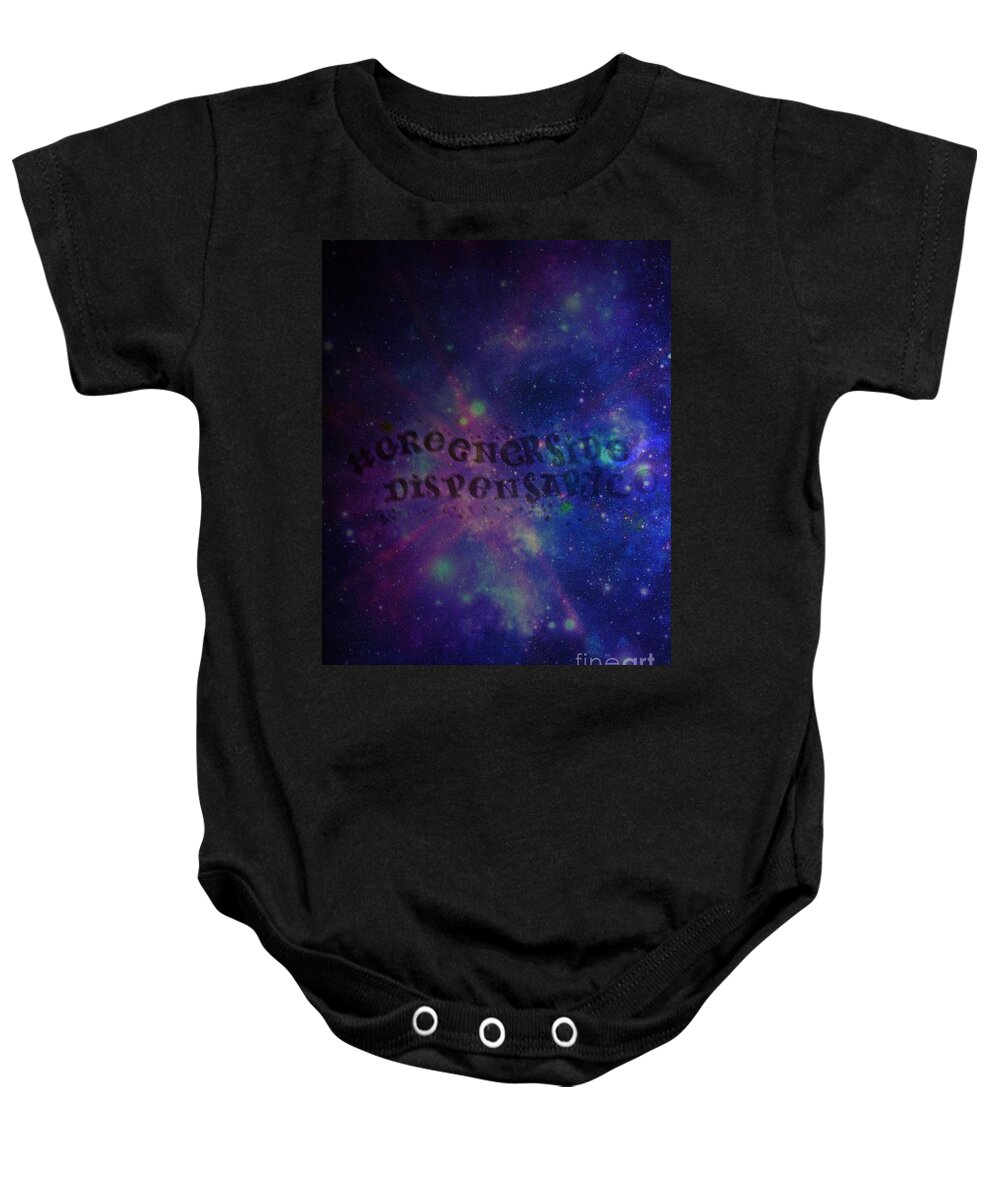  Baby Onesie featuring the photograph Greener Side Dispensary in Space by Kelly Awad