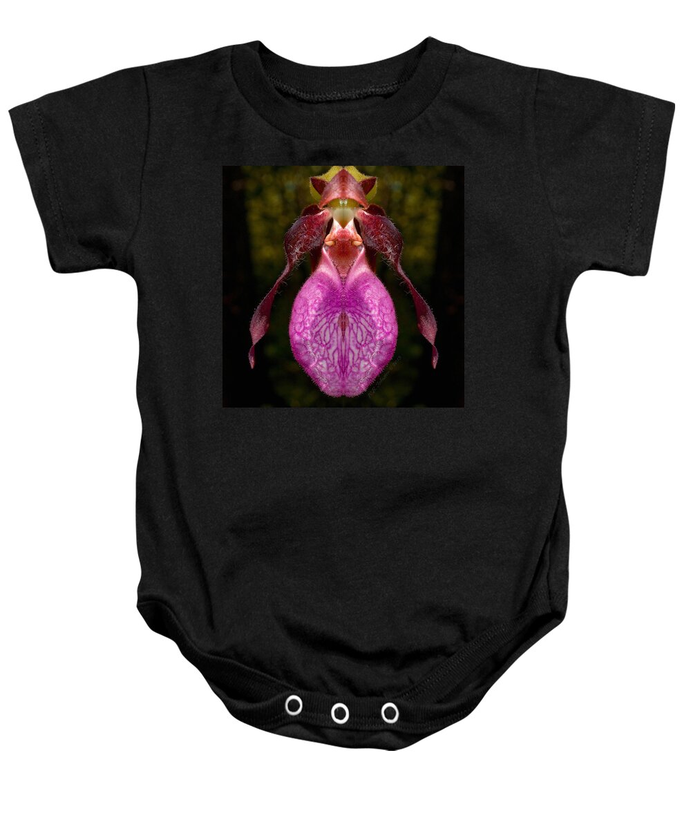 Guardian Baby Onesie featuring the photograph Guardian of the Swamp by WB Johnston