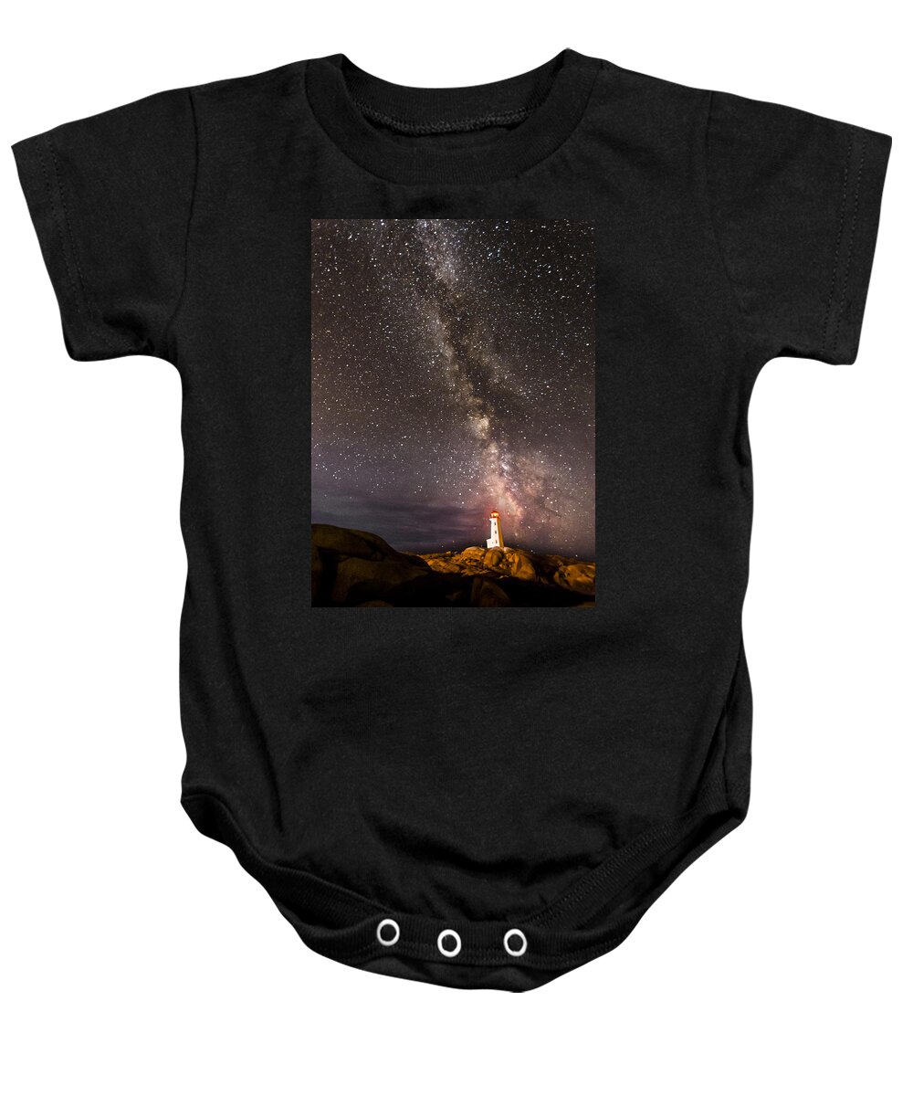 Lighthouse Baby Onesie featuring the photograph Guiding Light by Alex Lapidus