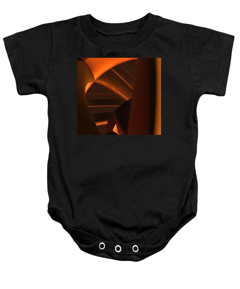 Fractal Baby Onesie featuring the digital art Gyroscope by Lyle Hatch