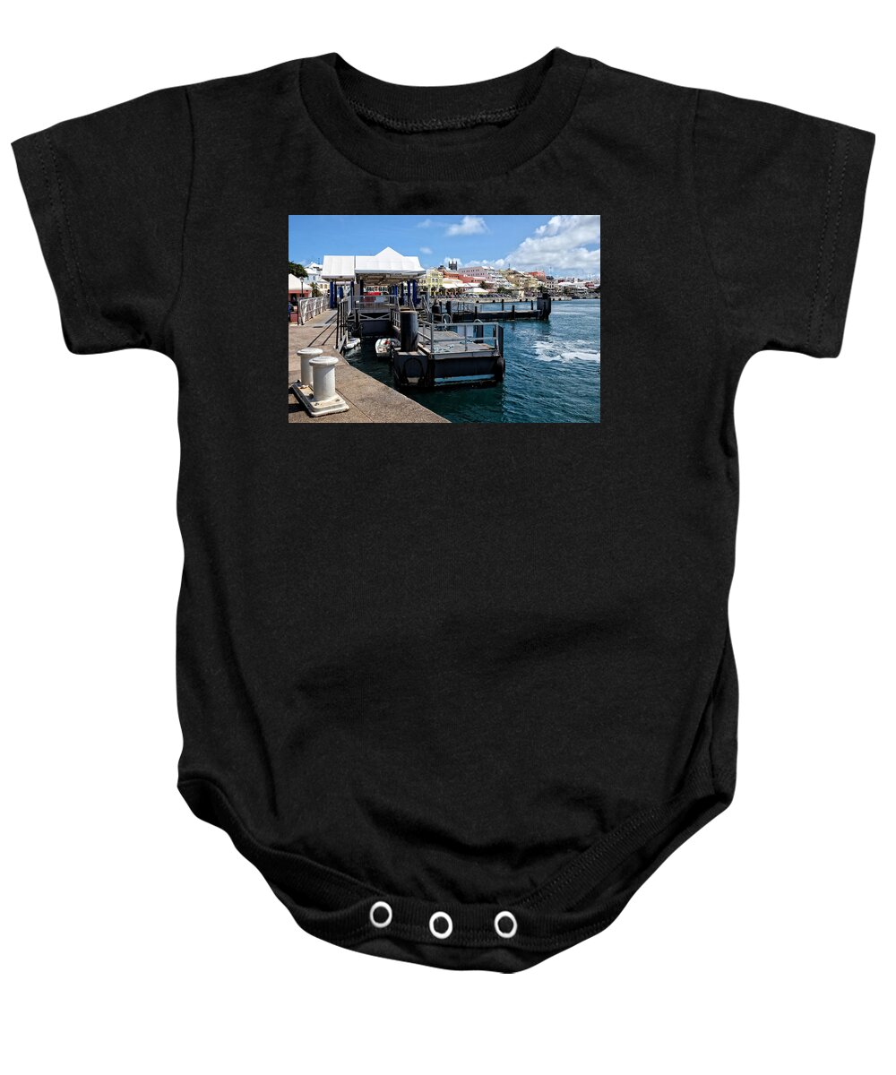 Travel Baby Onesie featuring the photograph Hamilton Dock by Lucinda Walter