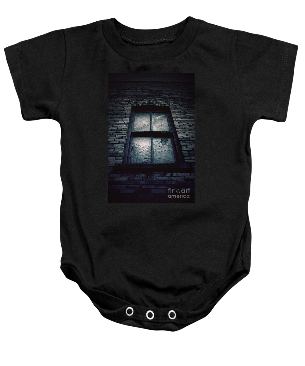Window Baby Onesie featuring the photograph Home I'll Never Be by Trish Mistric