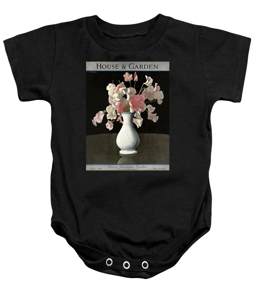 House And Garden Baby Onesie featuring the photograph House And Garden Interior Decoration Number by Andre E. Marty