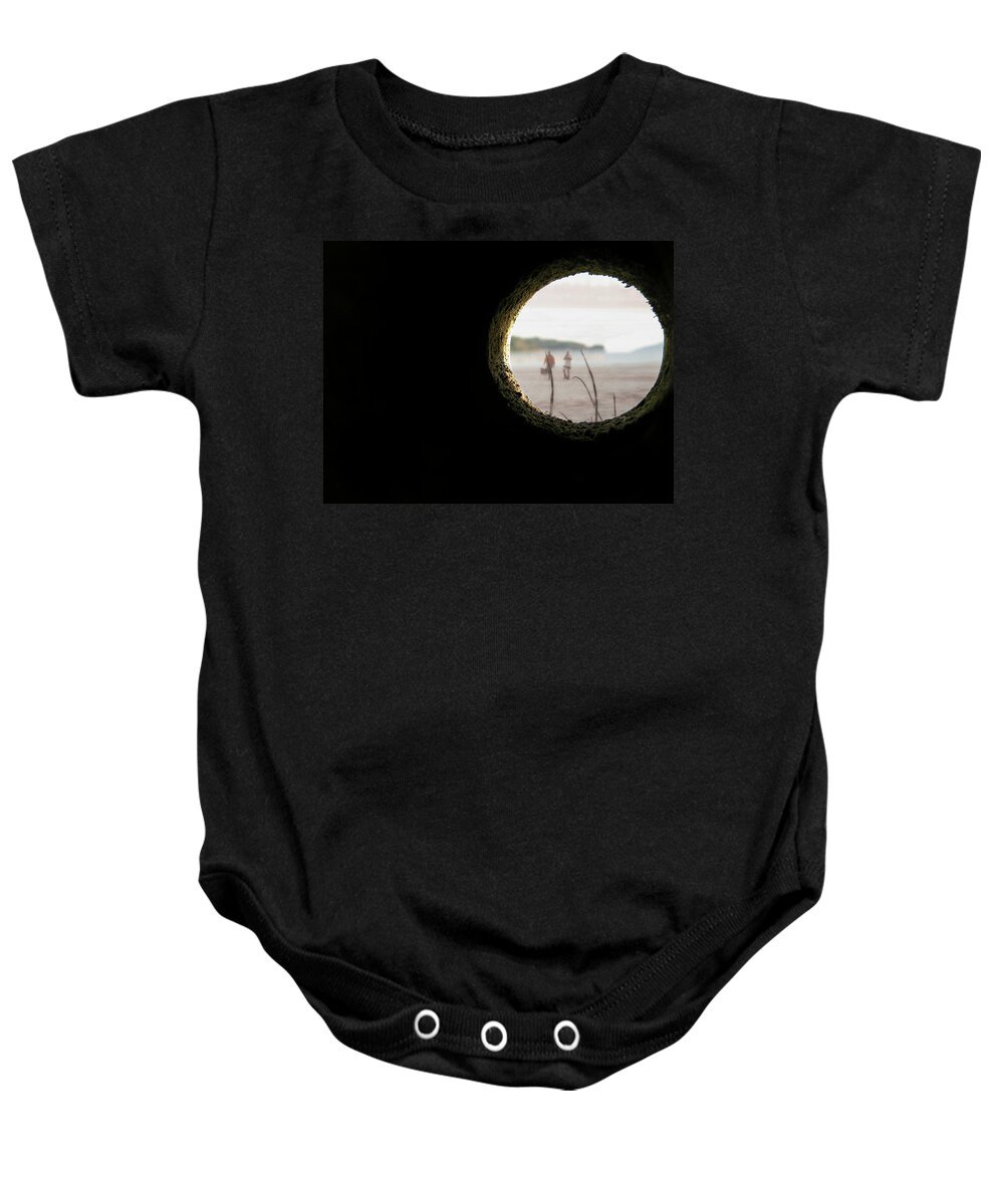 Art Baby Onesie featuring the photograph I Spy by Micki Findlay