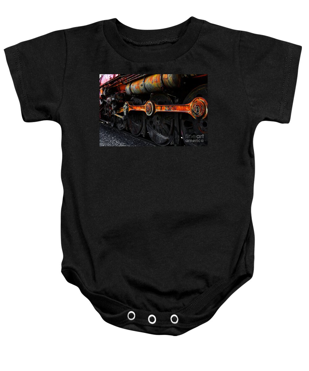 Transportation Baby Onesie featuring the photograph In A Time When Steam Was King 5D25491 v2 by Wingsdomain Art and Photography