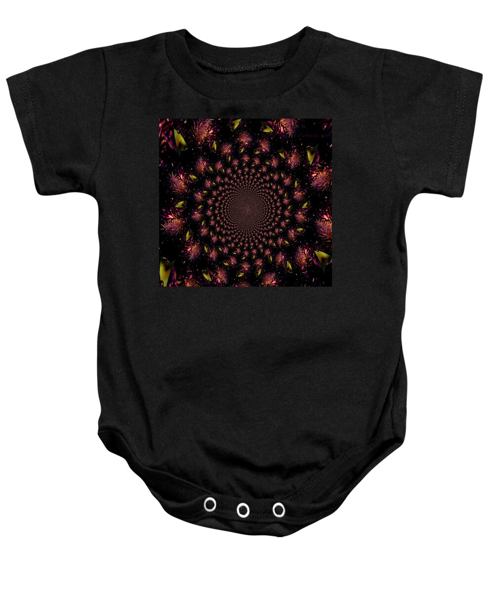 Earthy Baby Onesie featuring the photograph Iris and Foliage by Chris Berry
