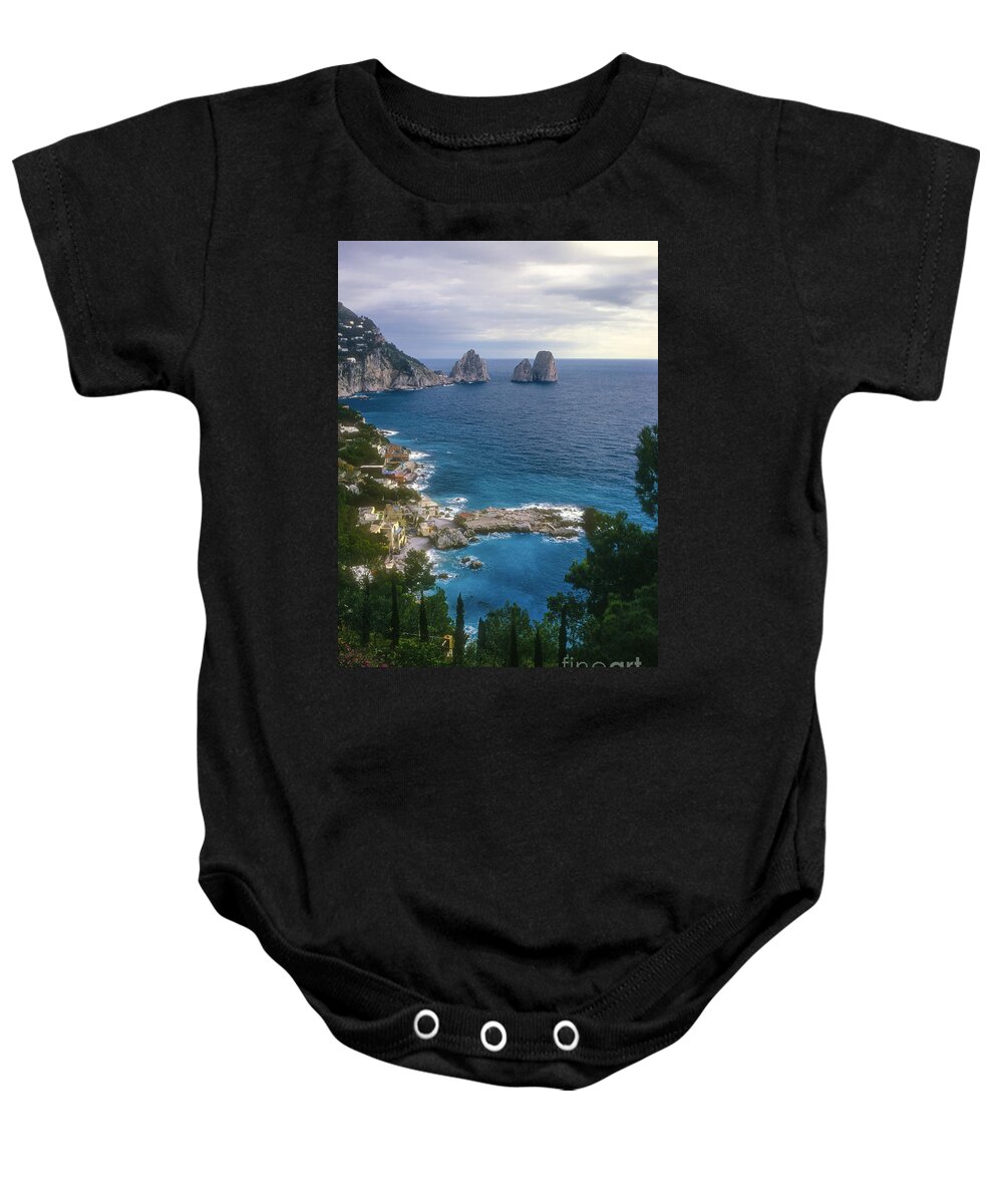  Isle Of Capri Baby Onesie featuring the photograph Isle of Capri by Bob Phillips