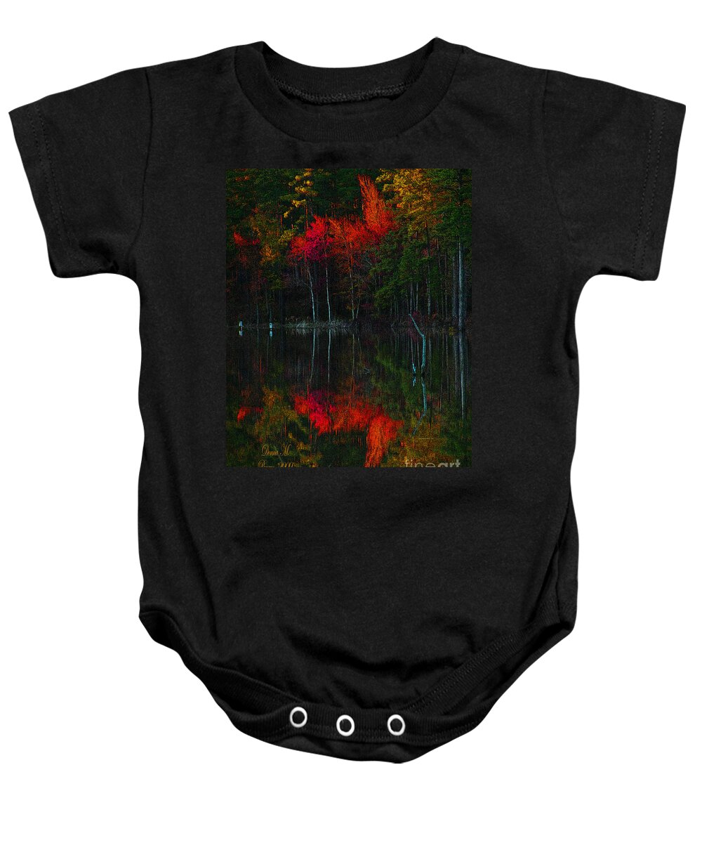 Fall Baby Onesie featuring the photograph It Fall Time Again by Donna Brown