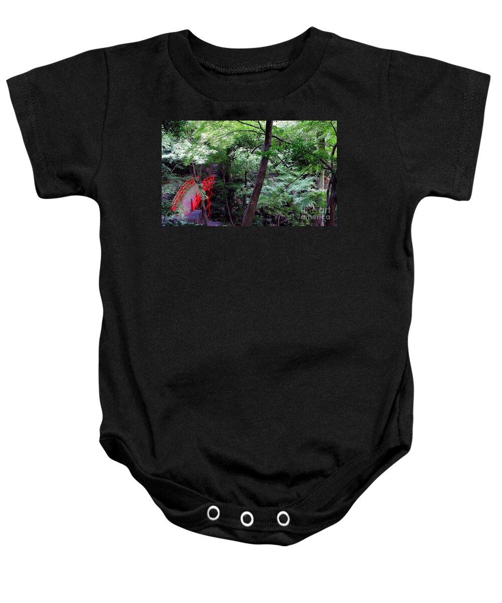 High Places Baby Onesie featuring the photograph Japan - Tsutyenko Bridge - Tokyo by Jacqueline M Lewis
